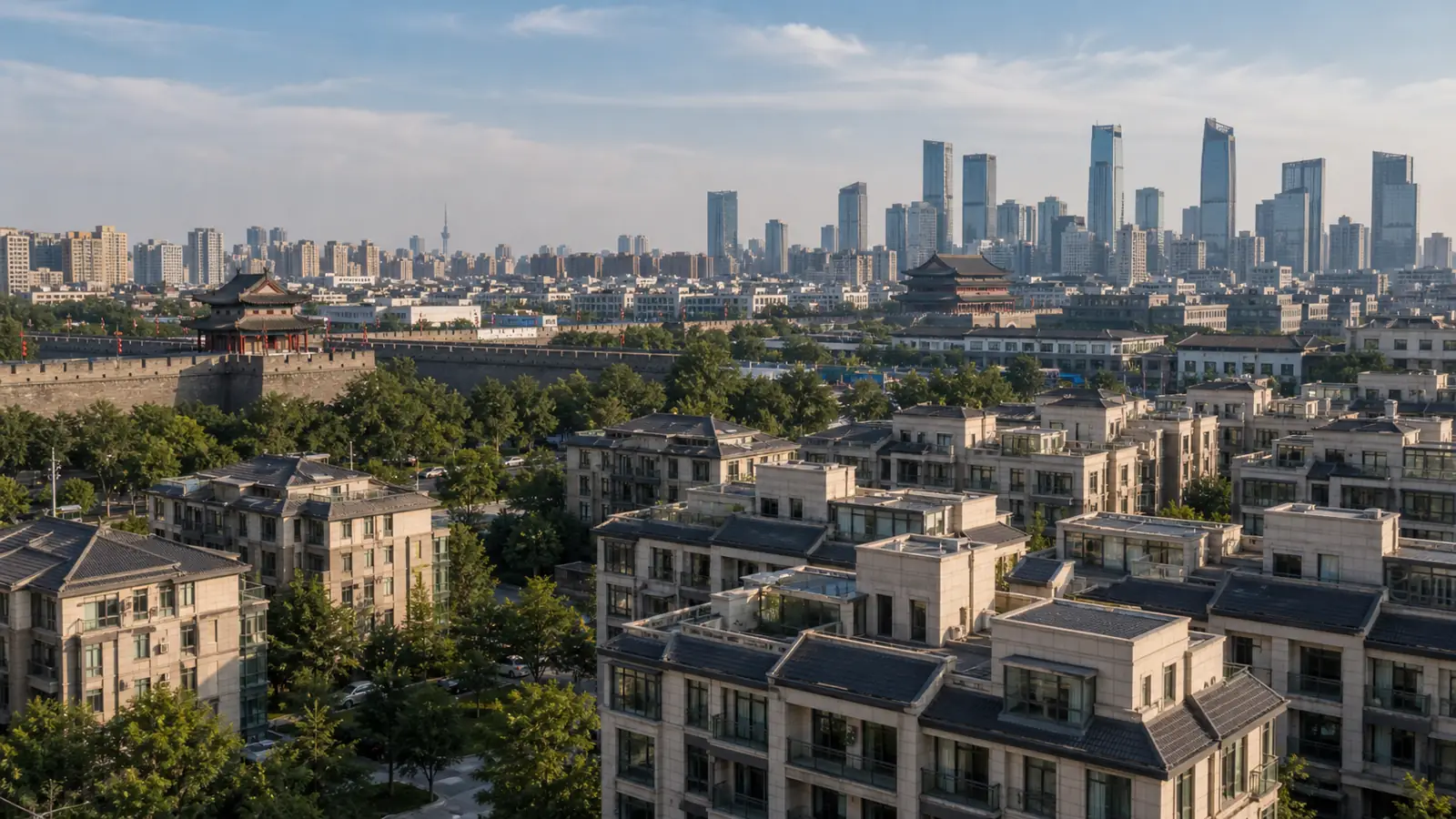 Xian house prices 2026 high tech zone residential skyline